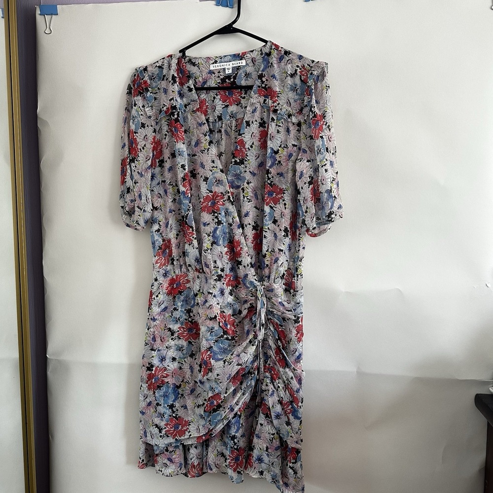 Veronica Beard Women's Silk Floral Wrap Dress, Size 8